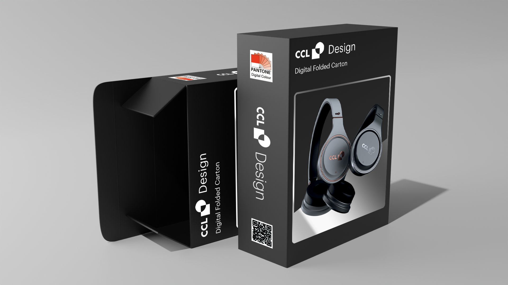 digital folded carton for headphones