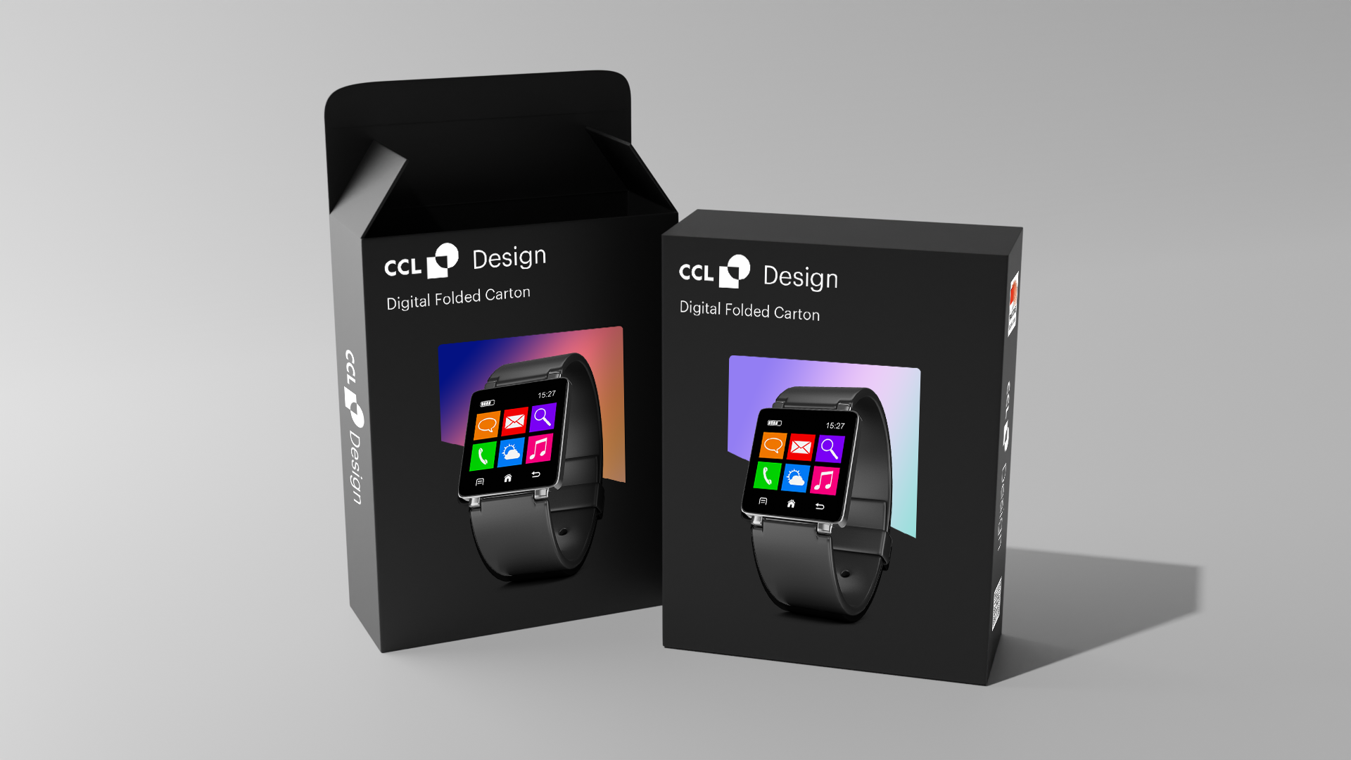 digital folded carton for smartwatch